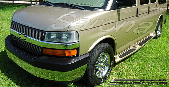 Custom Chevy Express Van  Short Wheel Base Running Boards (2003 - 2024) - $1090.00 (Part #CH-004-SB)